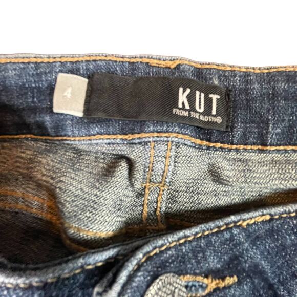 KUT from the Kloth Catherine Boyfriend Denim Blue Jeans Women's Size 4 Relaxed - Picture 8 of 10